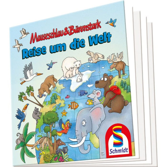 Mauseschlau & Bärenstark: Reise um die Welt, 100 Teile Kinderpuzzle mit Add-on (Wissensbüchlein)