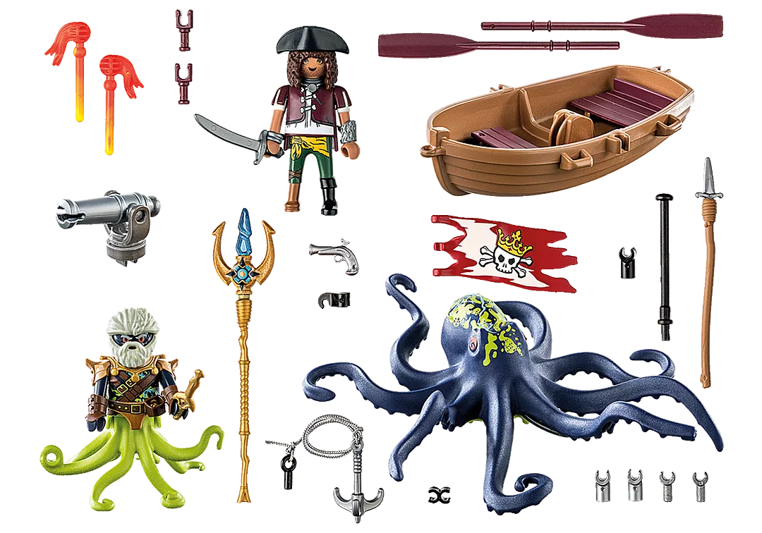 Playmobil Kampf gegen den Riesenoktopus