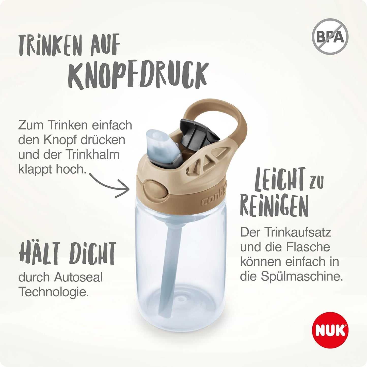 NUK powered by Contigo Easy Straw Cup