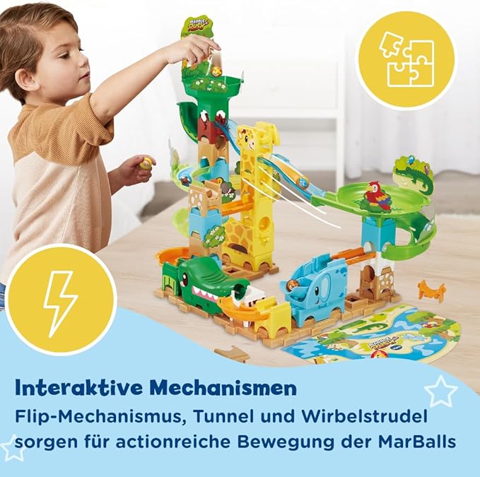 VTech Marble Rush - Kugelbahn - Tierisches Action Set J100