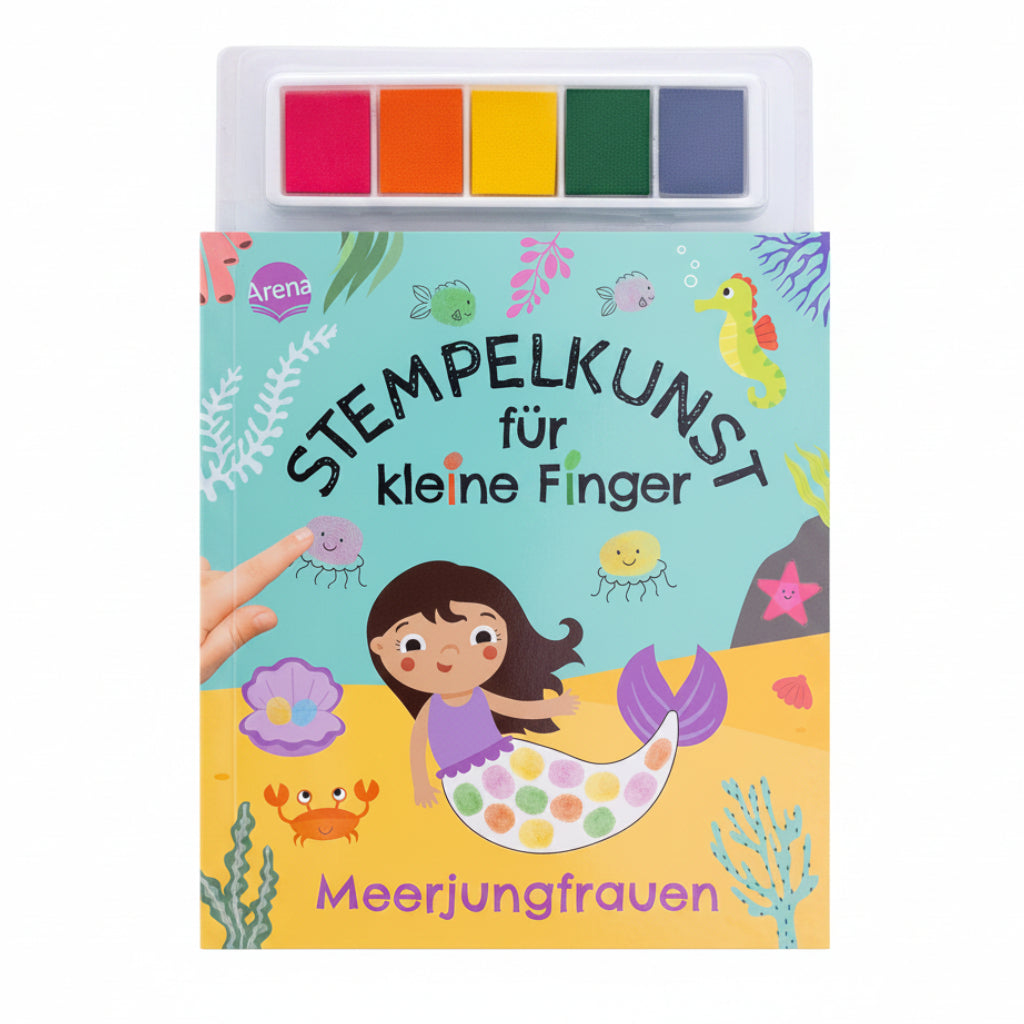 Stempelkunst für kleine Finger Meerjungfrauen | Fingerstempeln ab 3 Jahren