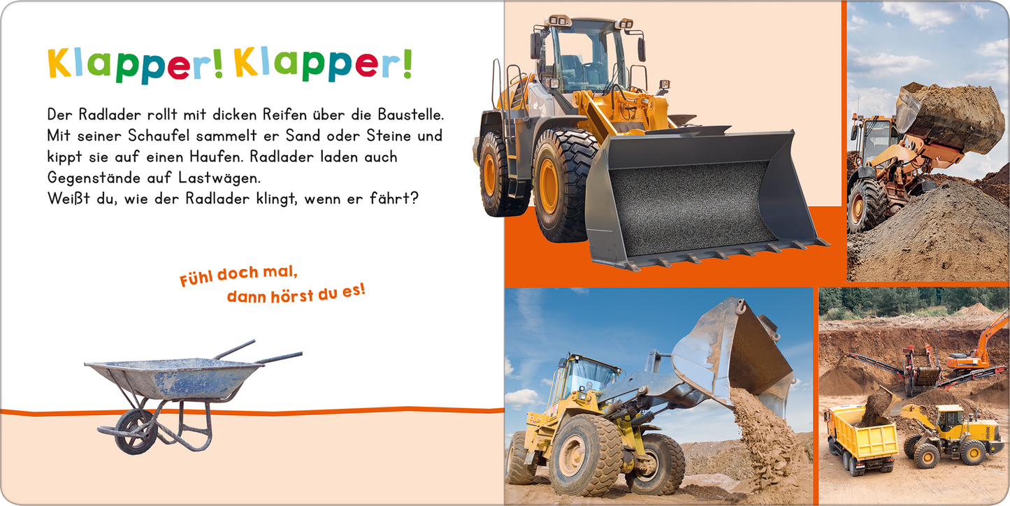 Hör mal rein, wer kann das sein? Bagger bei der Arbeit