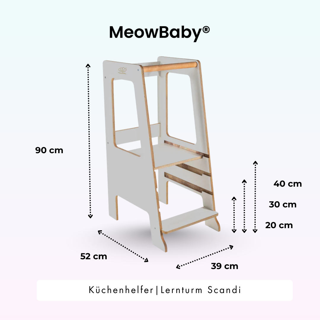 MeowBaby.de MeowBaby Lernturm/Küchenhelfer Scandi