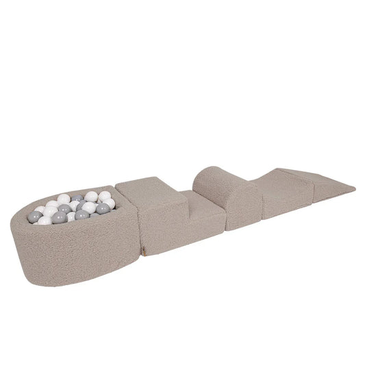 MeowBaby.de MeowBaby Schaumspielset Bearly mit Bällebad, 100 Bälle