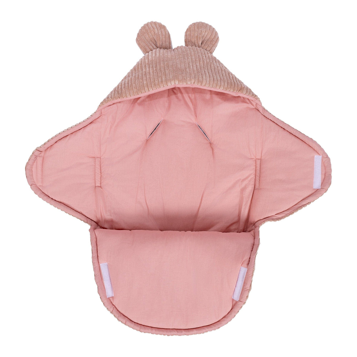 MeowBaby.de MeowBaby Einschlagdecke mit Bärenohren Classic Cord Edition