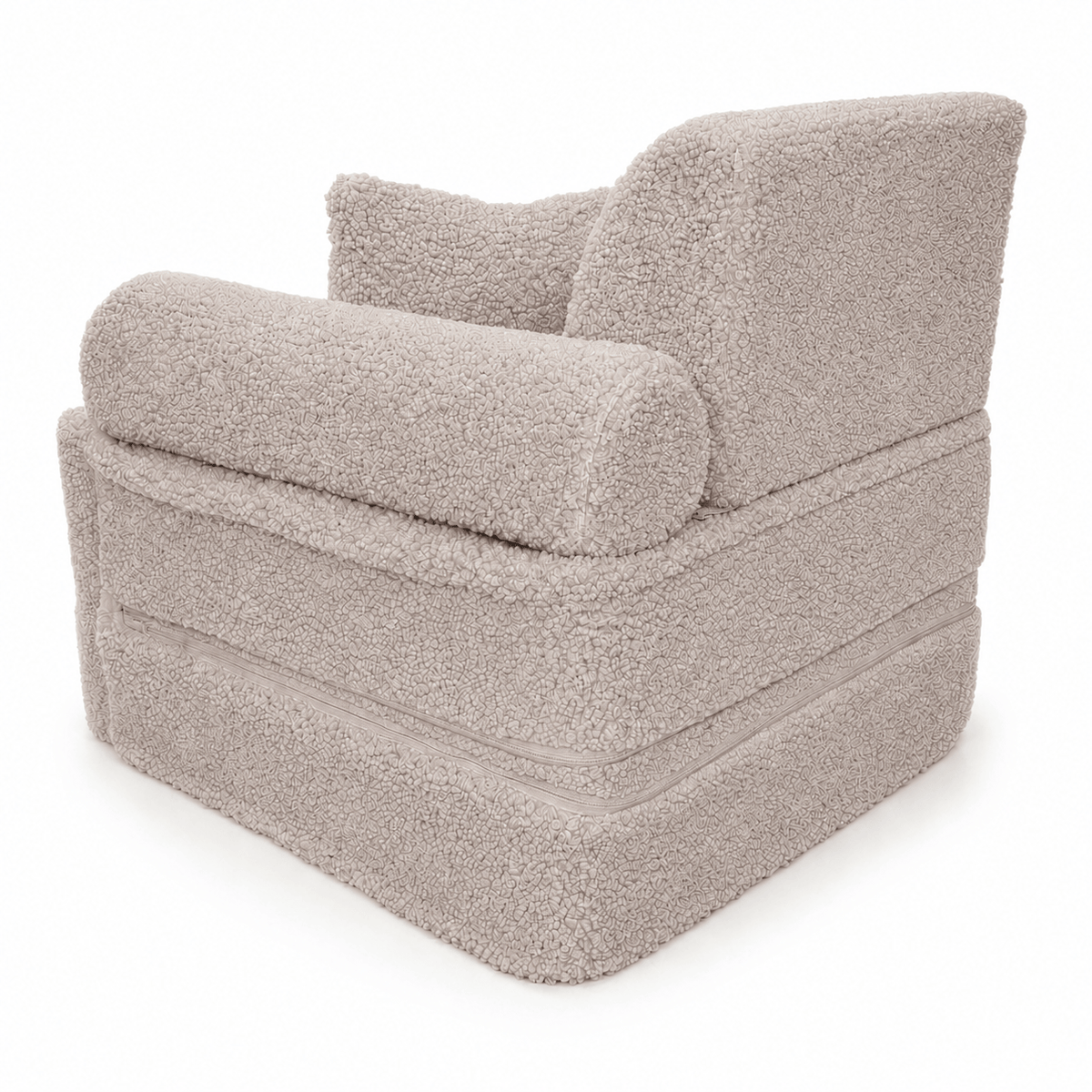 MeowBaby.de MeowBaby Kindersessel 3-in-1 Max Bearly - faltbare Kindercouch & Spielmatratze - Soft Teddy Edition
