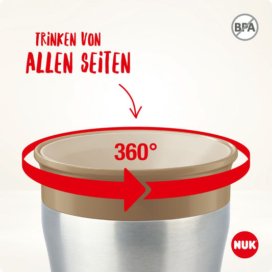 NUK Magic Cup Thermobecher Edelstahl 230ml