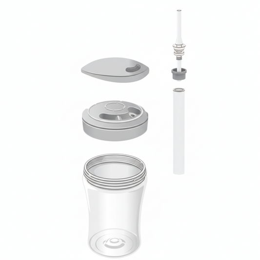NUK Action Cup Ersatztrinkhalm 2er Pack