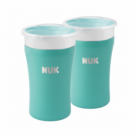NUK Magic Cup Edelstahl 230ml 2er Set