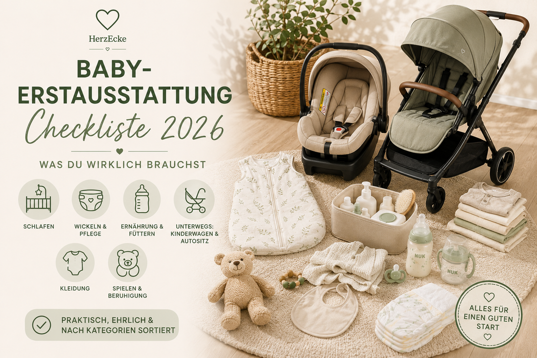 Baby-Erstausstattung Checkliste 2026