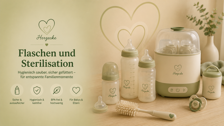 Flaschen und Sterilisation