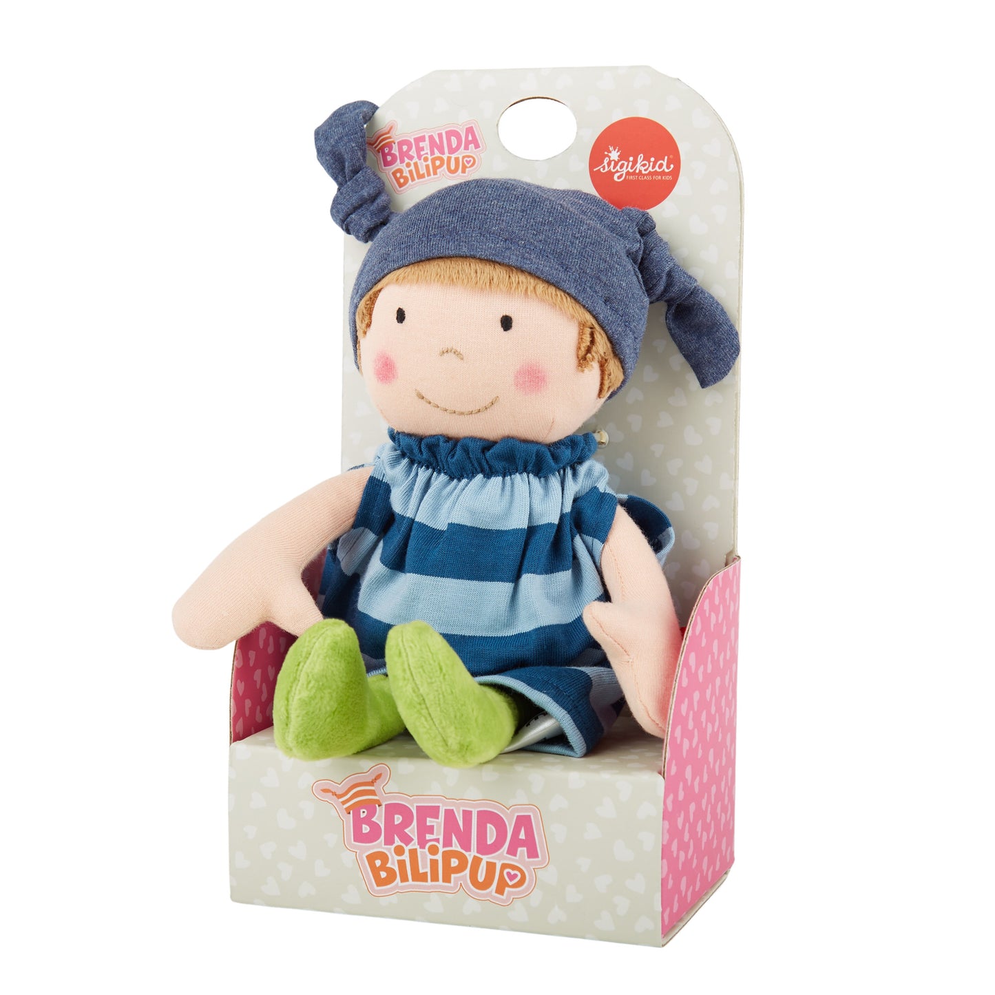 Stoffpuppe Brenda Bilipup, blau