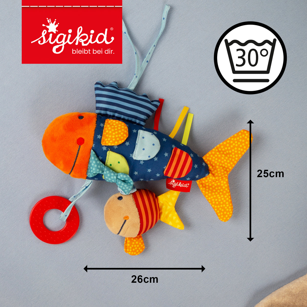 Sigikid Babyspielzeug Aktiv-Fisch – Funktionen