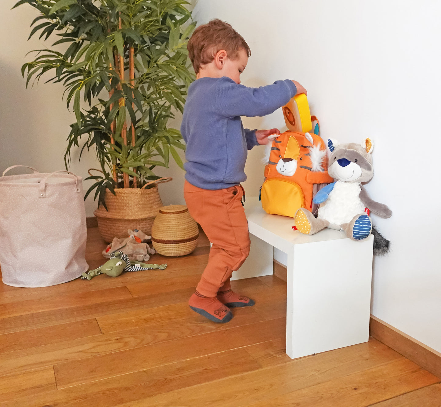 Sigikid Kinder Pfötchen-Rucksack Tiger