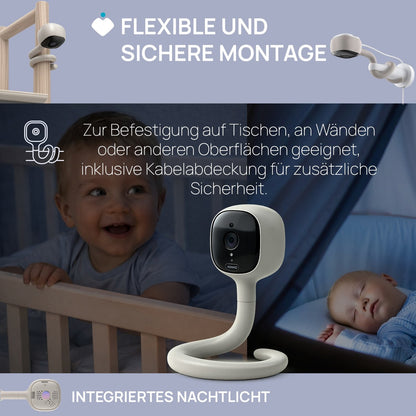chicco Wifi Video-Babyphone mit flexibler Halterung