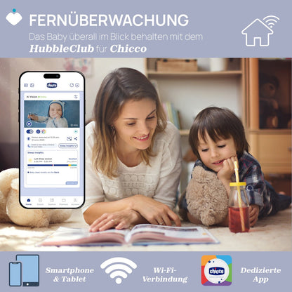 chicco Wifi Video-Babyphone mit flexibler Halterung
