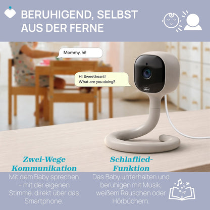 chicco Wifi Video-Babyphone mit flexibler Halterung