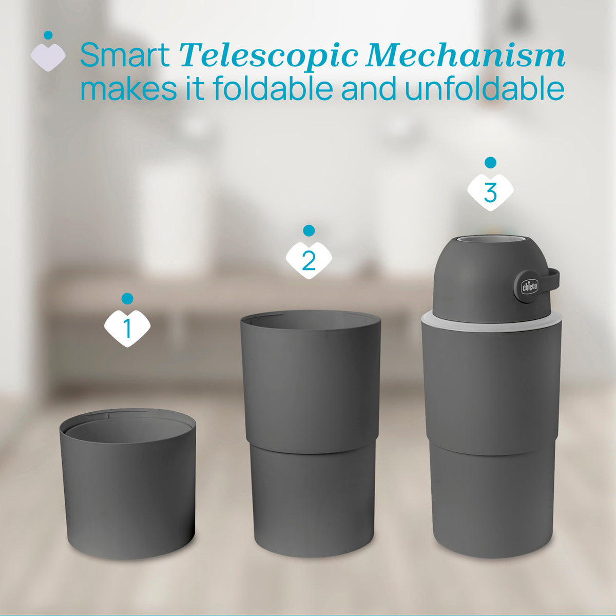 chicco Teleskop Windeleimer XL Odour Off