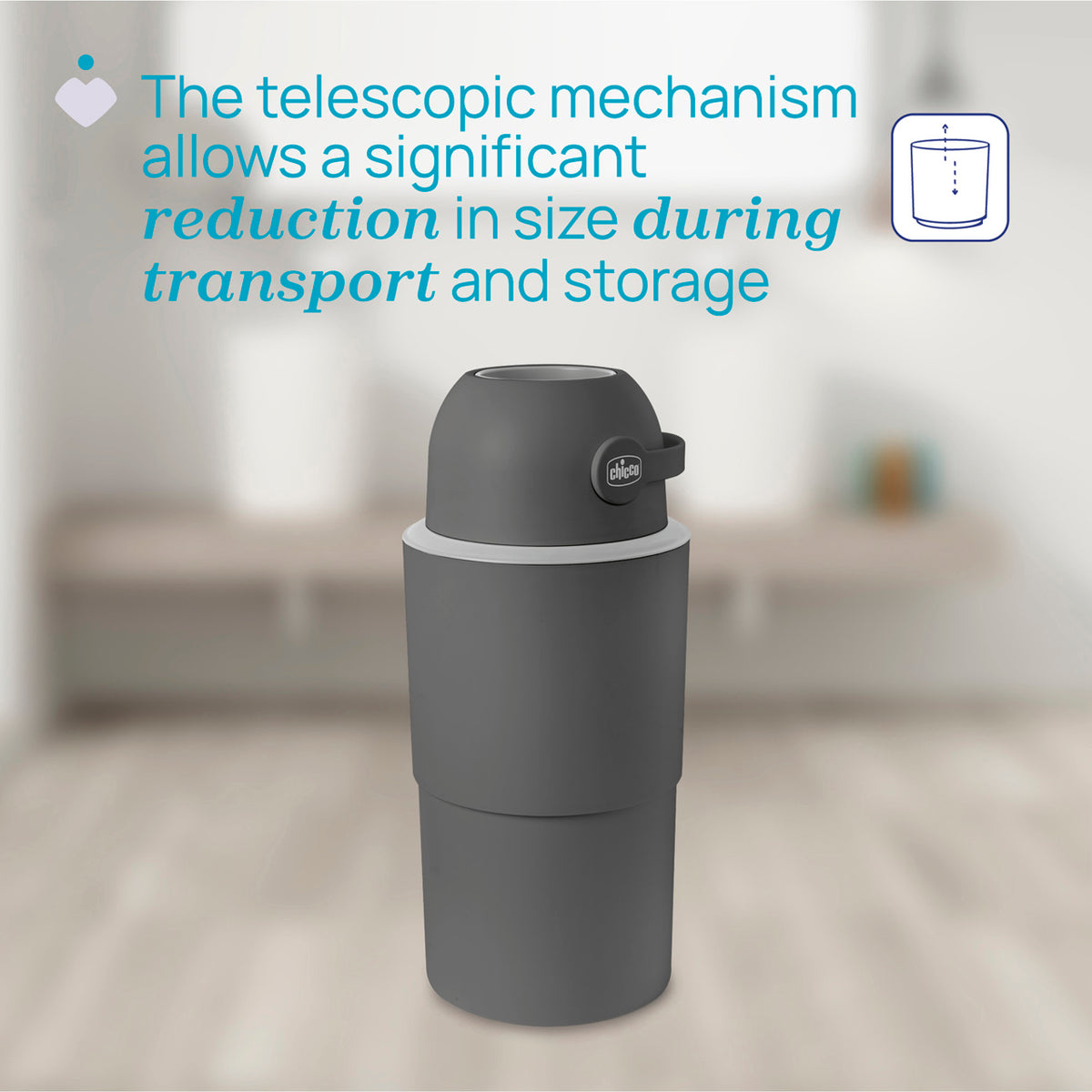 chicco Teleskop Windeleimer XL Odour Off