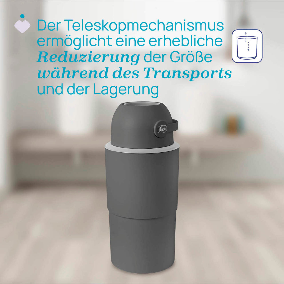 chicco Teleskop Windeleimer XL Odour Off