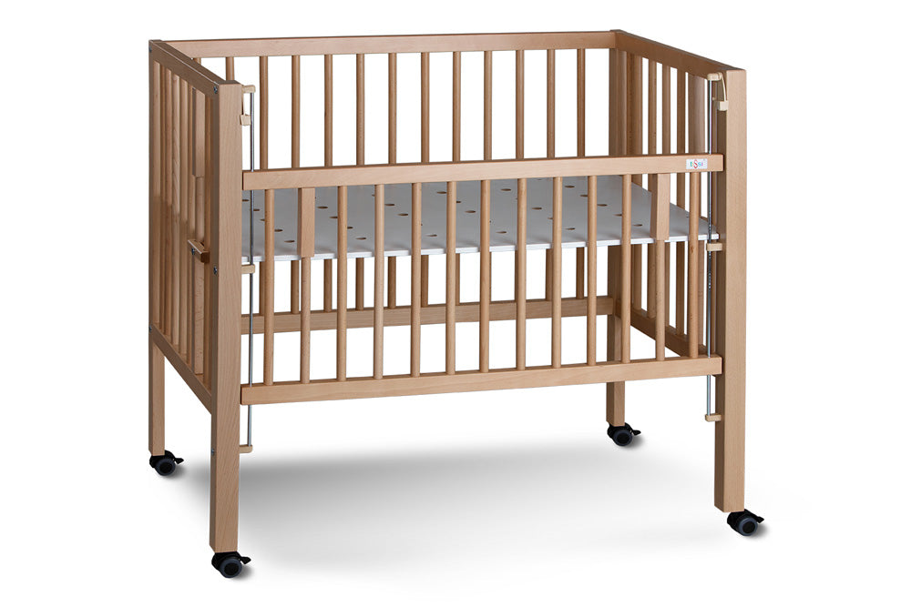 tiSsi Anstellbett MAXI | Babybett mit Rollen höhenverstellbar