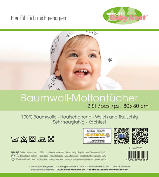 Odenwälder Moltontücher 2er Pack