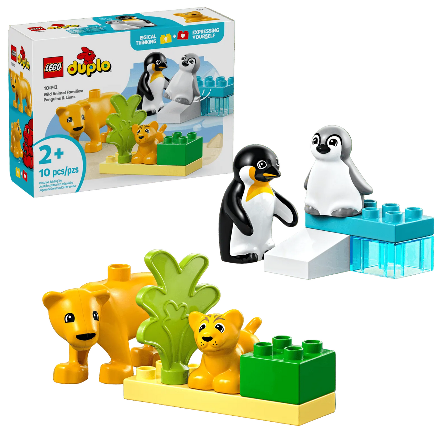 LEGO® DUPLO® #10442 Wildtier-Familien: Pinguine und Löwen