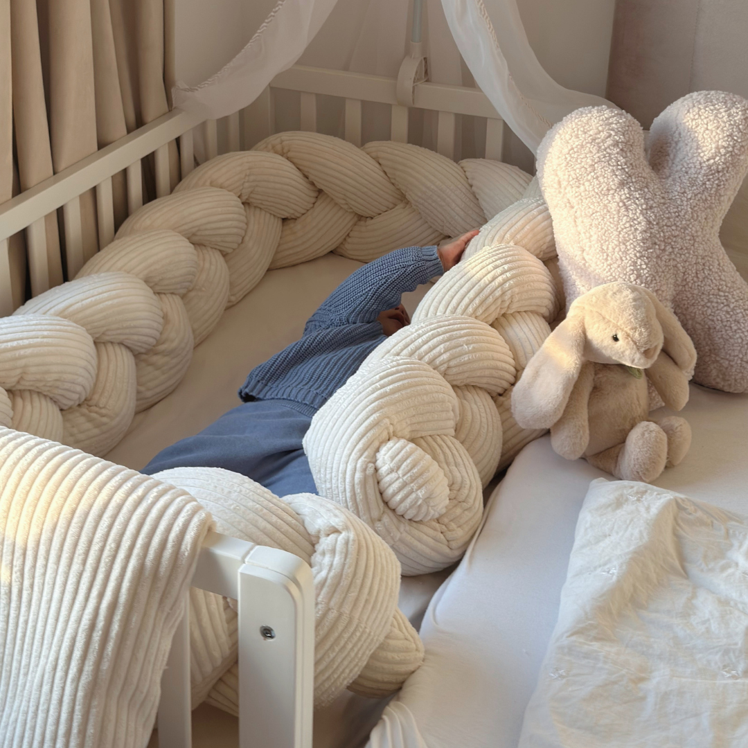MeowBaby.de MeowBaby Geflochtene Bettschlange Cord Classic Cord Edition (1,5 - 3 m)