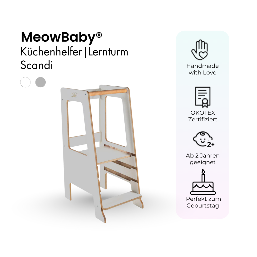 MeowBaby.de MeowBaby Lernturm/Küchenhelfer Scandi