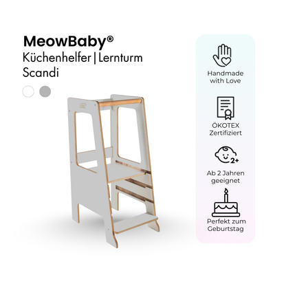 MeowBaby.de MeowBaby Lernturm/Küchenhelfer Scandi