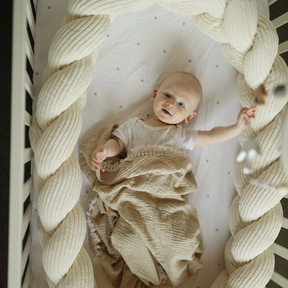 MeowBaby.de MeowBaby Geflochtene Bettschlange Cord Classic Cord Edition (1,5 - 3 m)