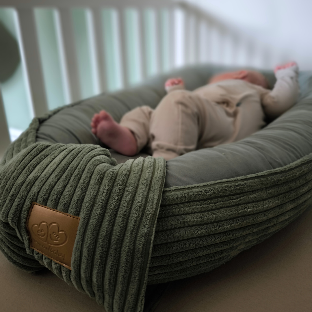 MeowBaby.de MeowBaby Babynest Cord – Classic Cord Edition für Neugeborene