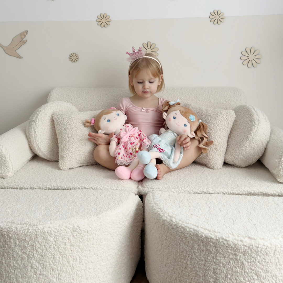 MeowBaby.de MeowBaby Spielsofa Mini Max Bearly Soft Teddy Edition