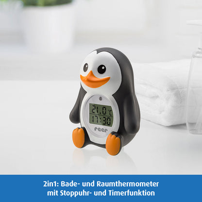 reer MyHappyPingu 2in1 digitales Badethermometer