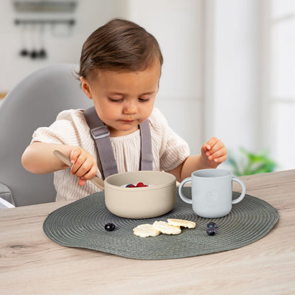 reer Silikon-Geschirrset, 4-teilig, beige