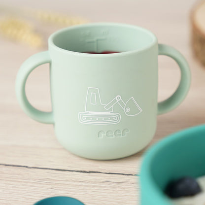 reer Silikon-Geschirrset, 4-teilig, grün