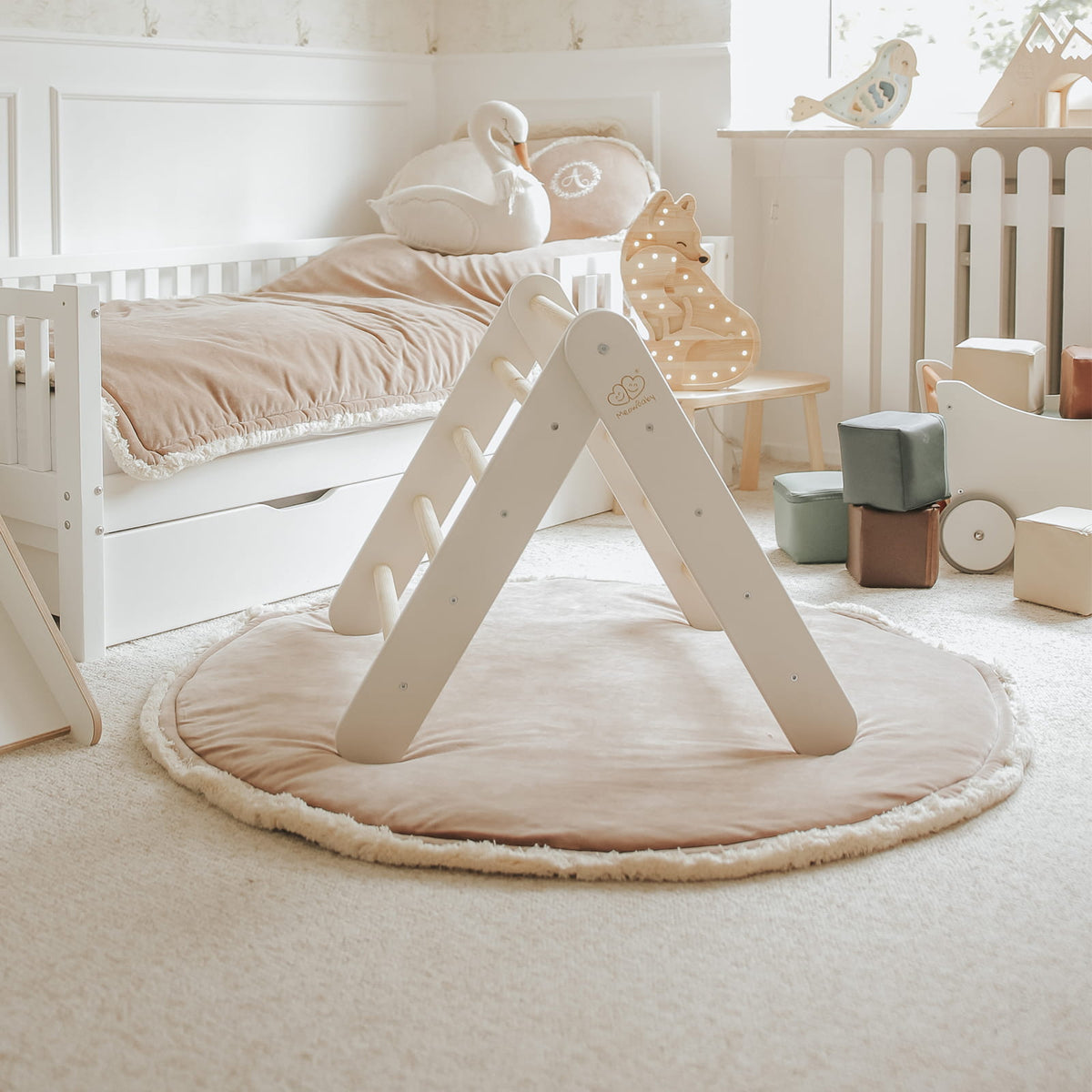 MeowBaby.de MeowBaby Haus mit faltbarer Kinderleiter 60x61 cm