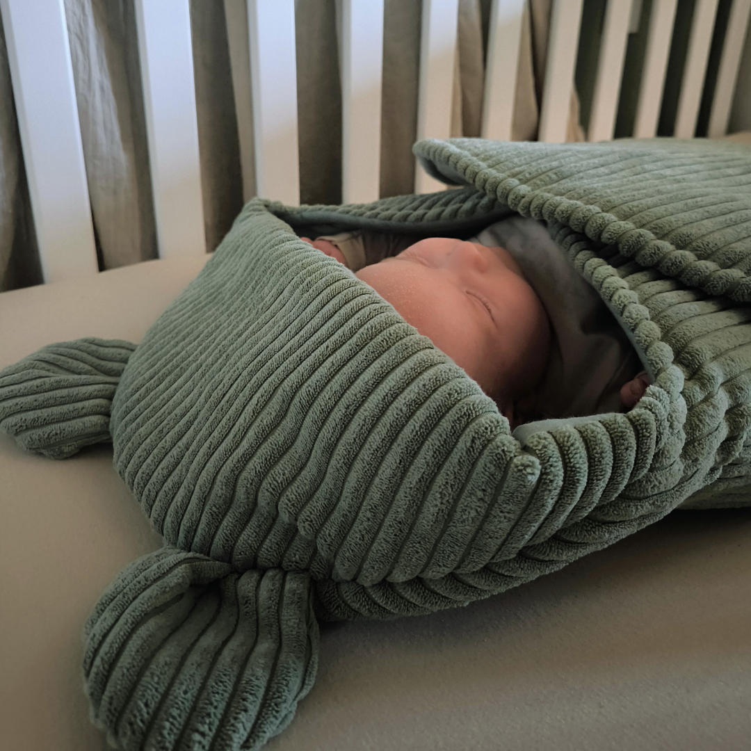 MeowBaby.de MeowBaby Einschlagdecke mit Bärenohren Classic Cord Edition