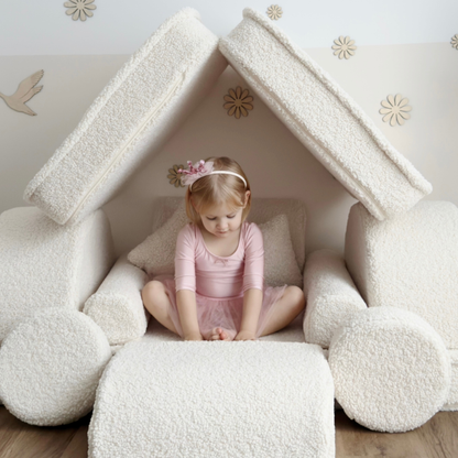 MeowBaby.de MeowBaby Spielsofa Mini Max Bearly Soft Teddy Edition