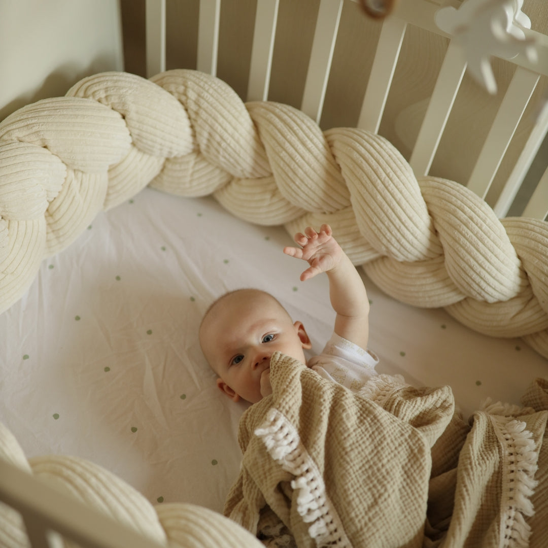 MeowBaby.de MeowBaby Geflochtene Bettschlange Cord Classic Cord Edition (1,5 - 3 m)