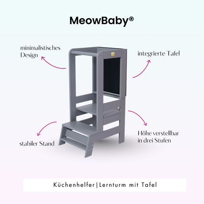 MeowBaby.de MeowBaby Lernturm/Küchenhelfer mit Tafel