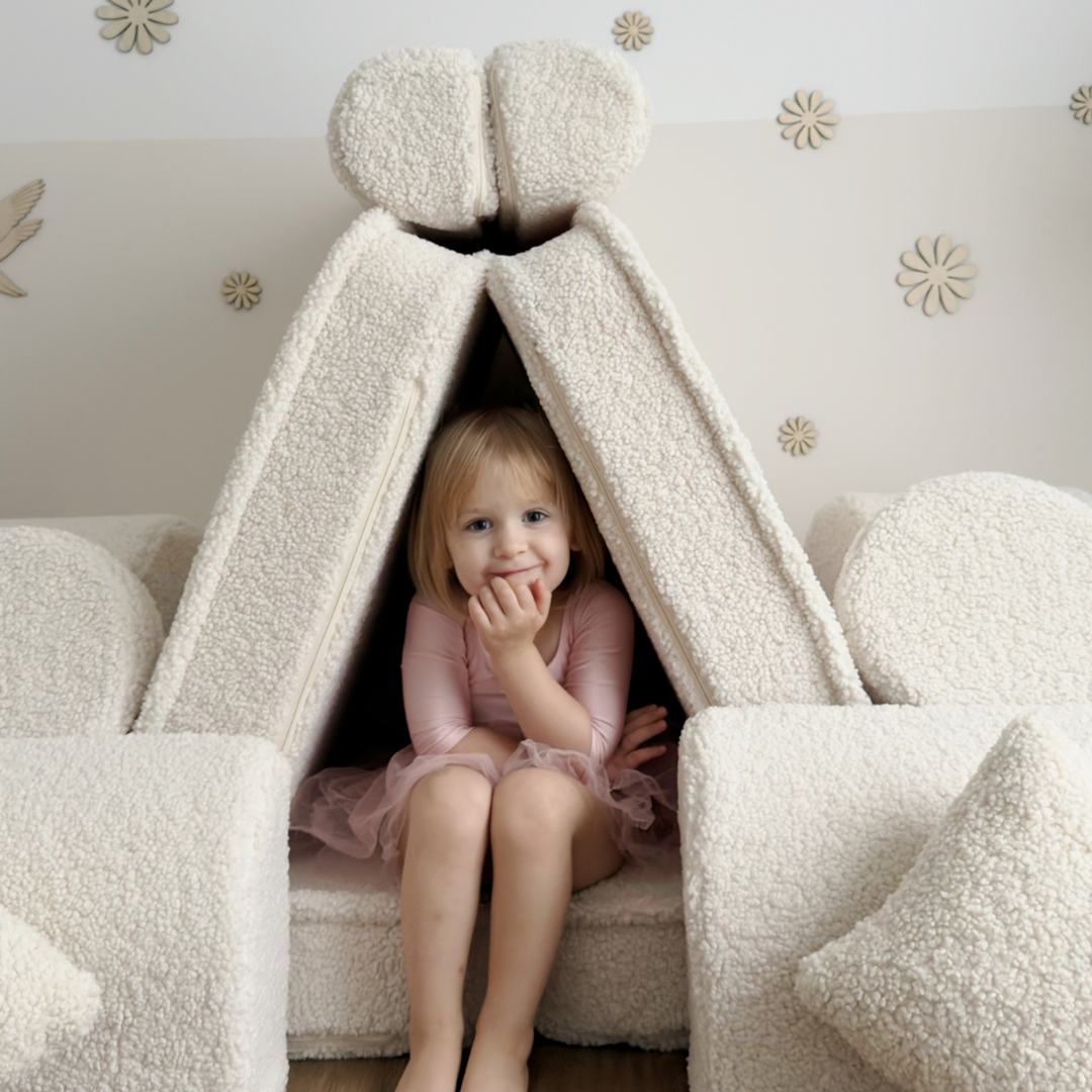 MeowBaby.de MeowBaby Spielsofa Mini Max Bearly Soft Teddy Edition