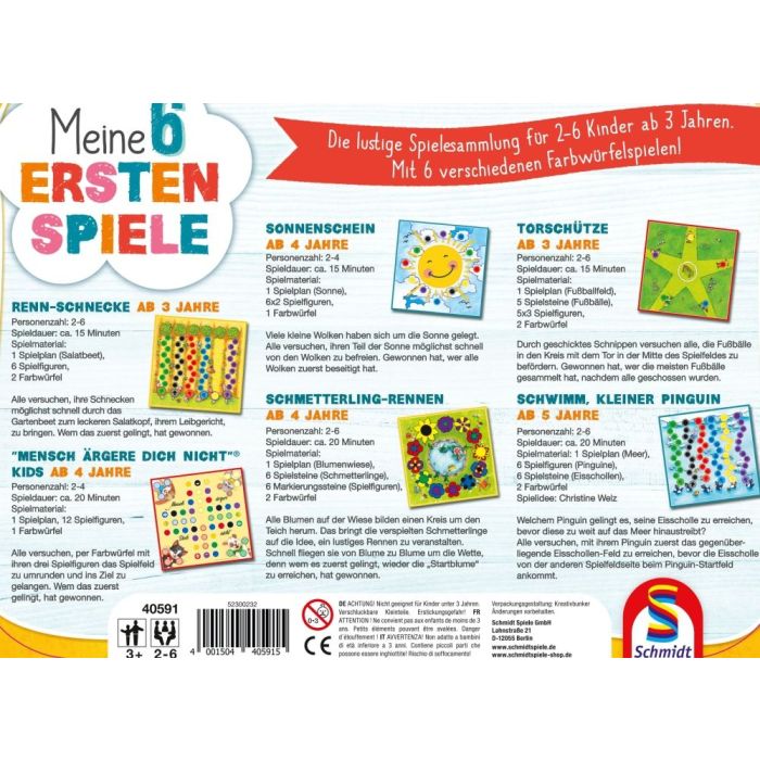 Meine 6 ersten Spiele im Metallkoffer