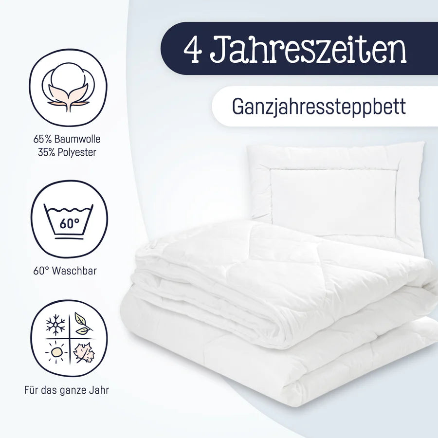 Julius Zöllner Kindersteppbett-Set, 4 Jahreszeiten
