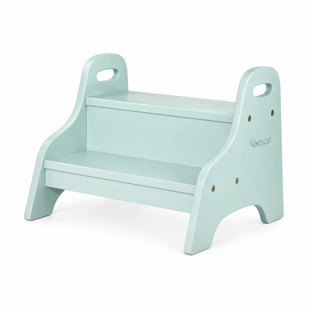 Kindsgut Holztritt Aquamarin