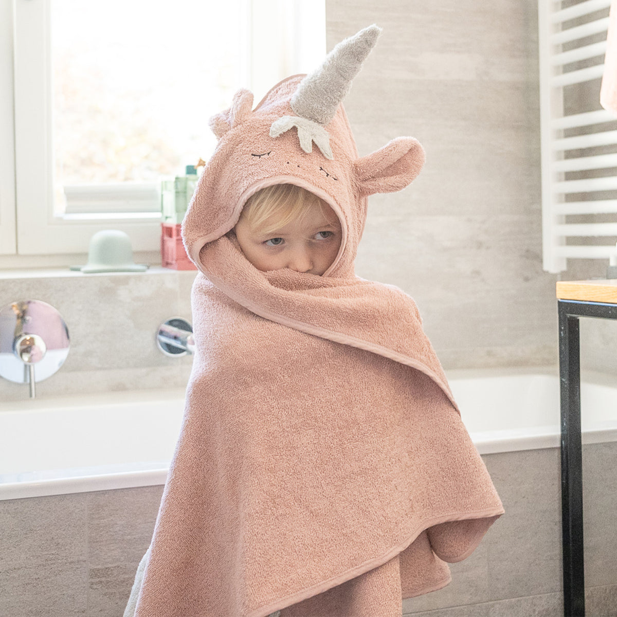 Kindsgut Kapuzenhandtuch Einhorn 75x75