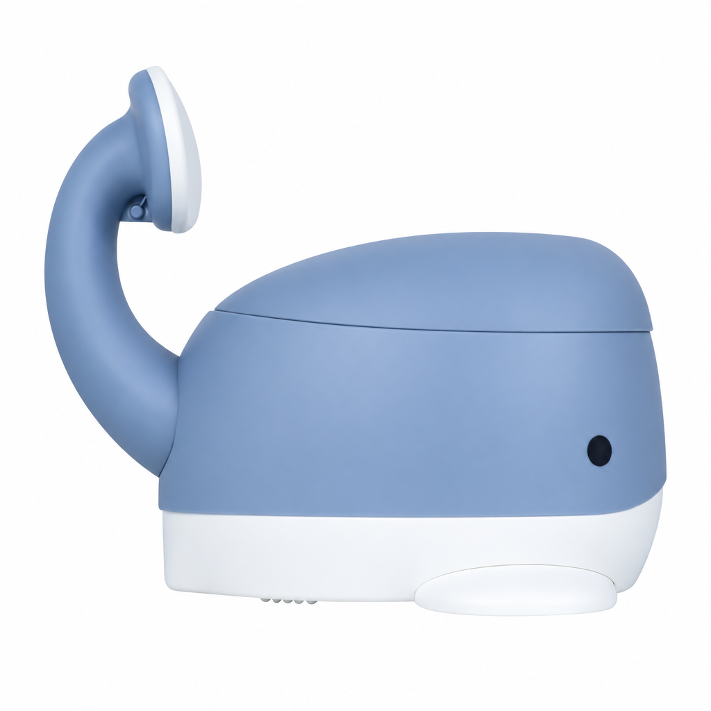 Kindsgut Kindertöpfchen Wal Taubenblau