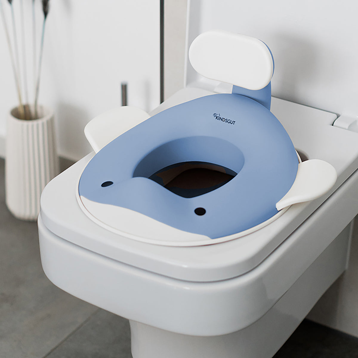 Kindsgut Toilettenaufsatz Wal Taubenblau