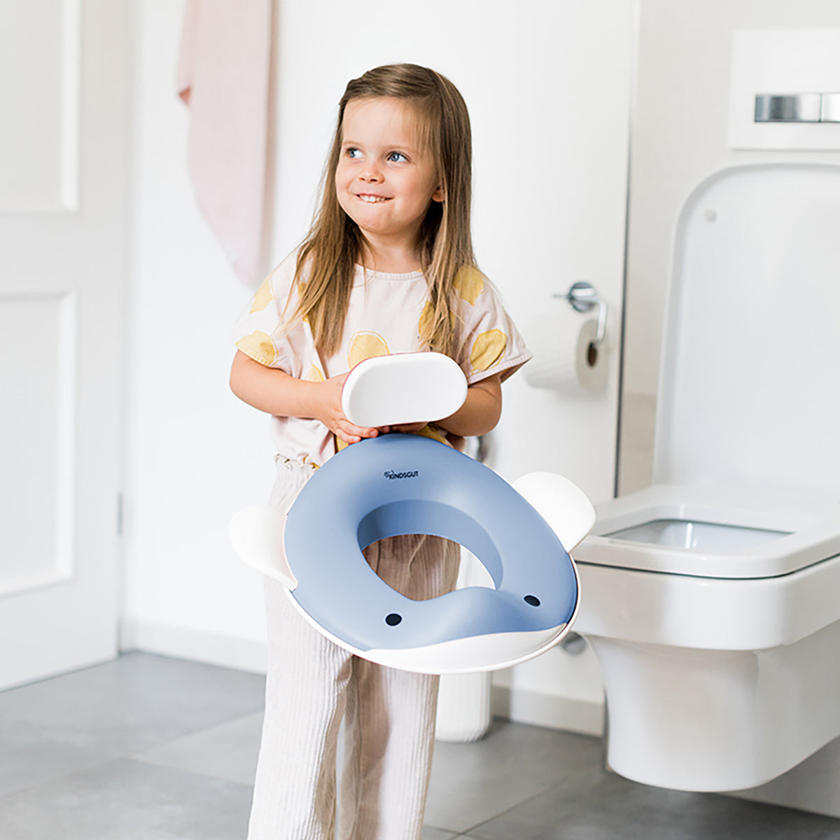 Kindsgut Toilettenaufsatz Wal Taubenblau