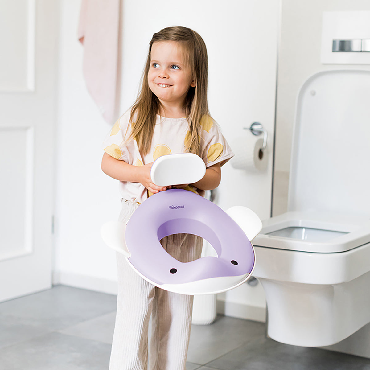 Kindsgut Toilettenaufsatz Wal Flieder